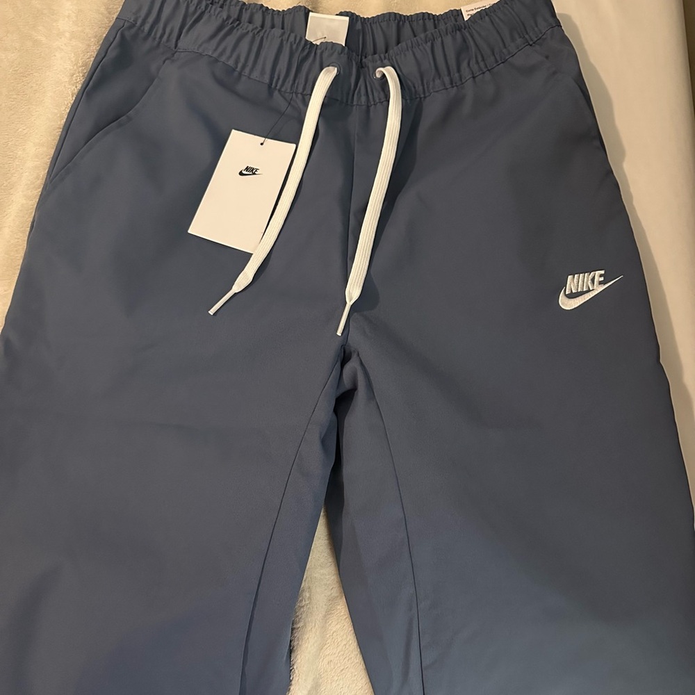 Nike Blue Joggers with White Logo